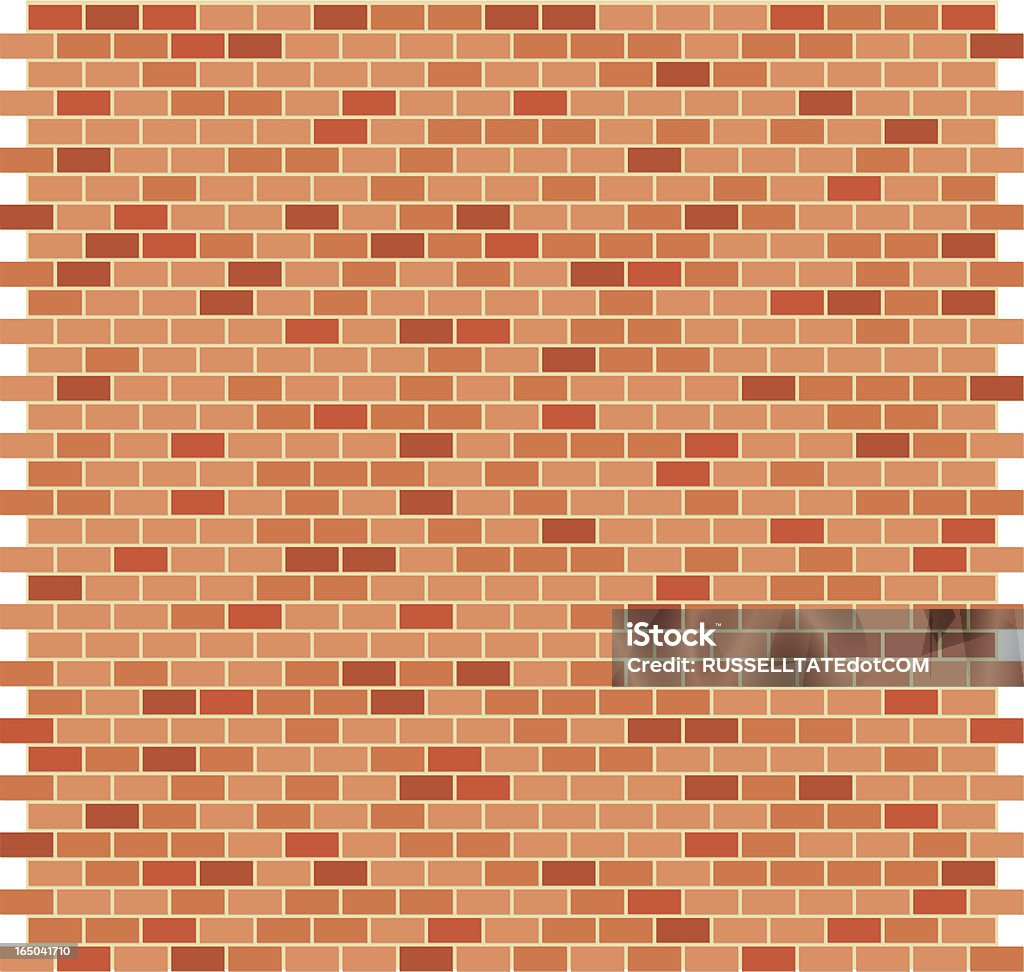 Brick Muster-Orange - Lizenzfrei Außenaufnahme von Gebäuden Vektorgrafik