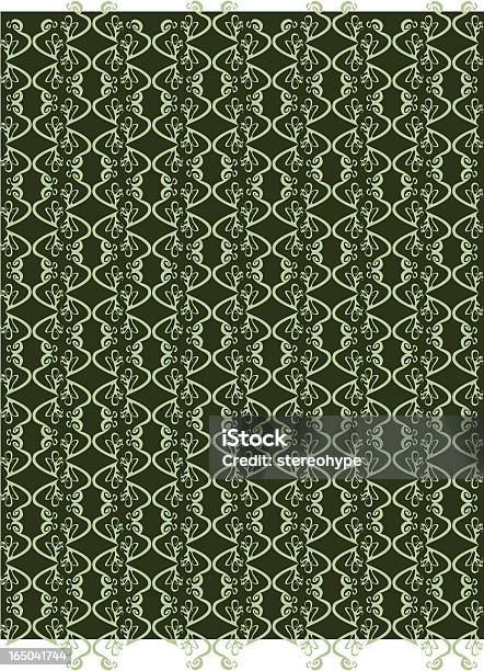 녹색 복고풍 배경이미지 0명에 대한 스톡 벡터 아트 및 기타 이미지 - 0명, 강렬하고 밝은 색상, 꽃무늬