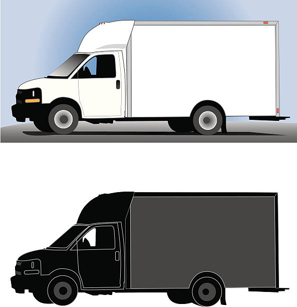 Delivery Truck vector art illustration