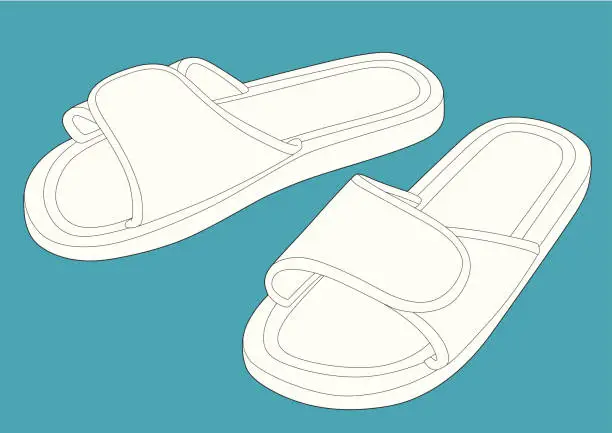 Vector illustration of Sandals