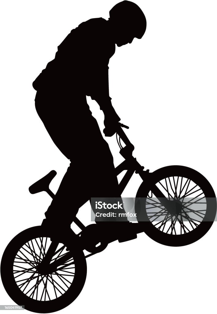 BMX participante (Vector - Vetor de Ciclismo BMX royalty-free