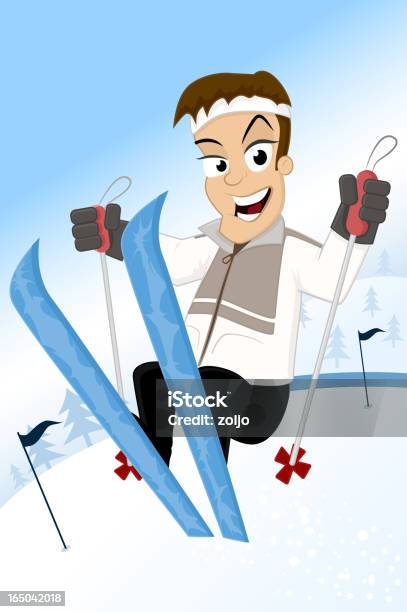 Ski Jump Stock Illustration - Download Image Now - Activity, Adult, Apres-Ski