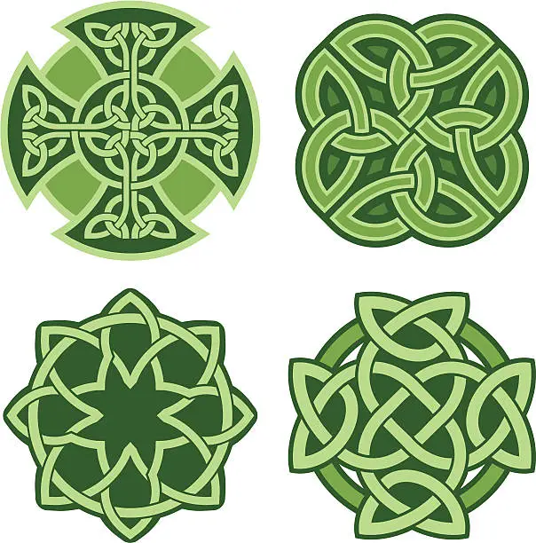 Vector illustration of Celtic ornaments (Vector)