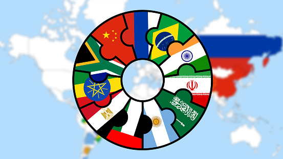 The new members join the BRICS group. Argentina, Egypt, Ethiopia, Iran, Saudi Arabia, and UAE