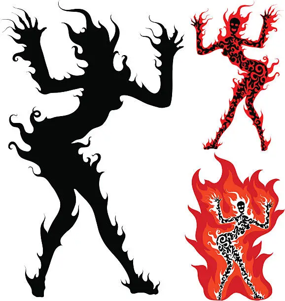 Vector illustration of firebug