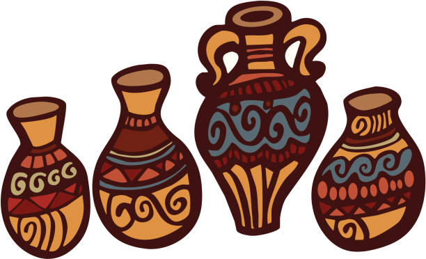 South West Pottery vector art illustration