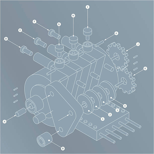 위젯 플랜용 - blueprint industry production line machine stock illustrations