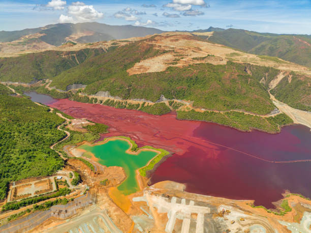 istock Nickel mining in the Philippines. Top view. 1650426467
