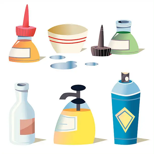 Vector illustration of Cute Containers