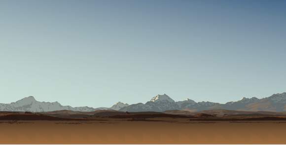 Mount Cook, New Zealand's highest mountain.  Includes EPS, AI CS2, hi-res JPG.