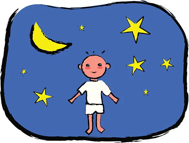 Vector illustration of Sweet dreams