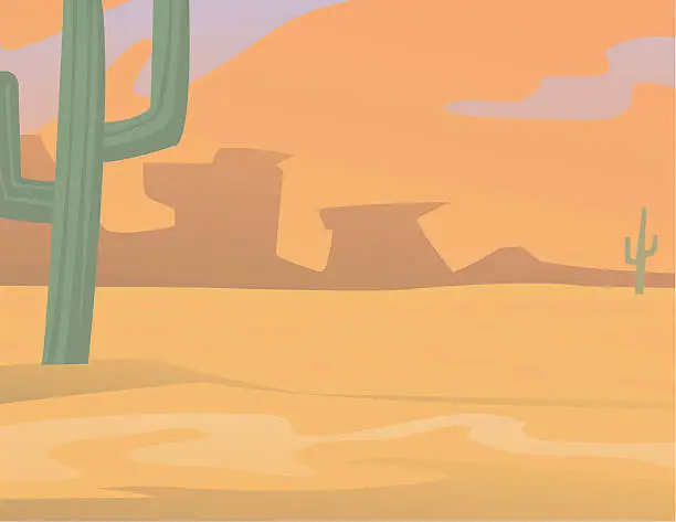 Vector illustration of Desert Glow