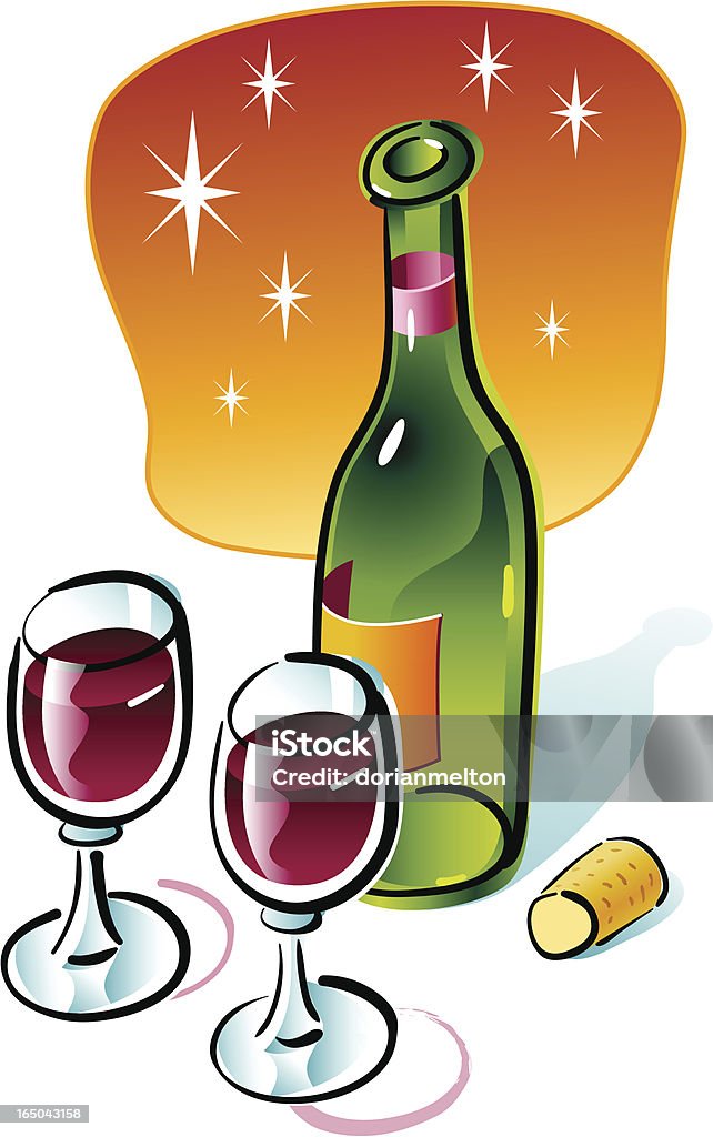 красное вино - Векторная графика Алкоголь - напиток роялти-фри