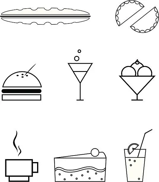 Vector illustration of Snacks