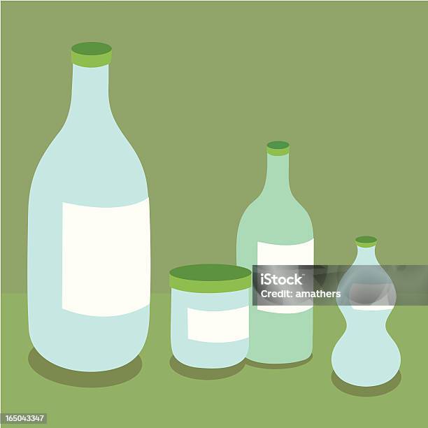 Ilustración de Frascos Y Frascos y más Vectores Libres de Derechos de Alimento - Alimento, Azul, Bebida