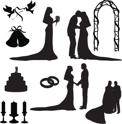 Wedding Silhouette Collection (vector+jpg)