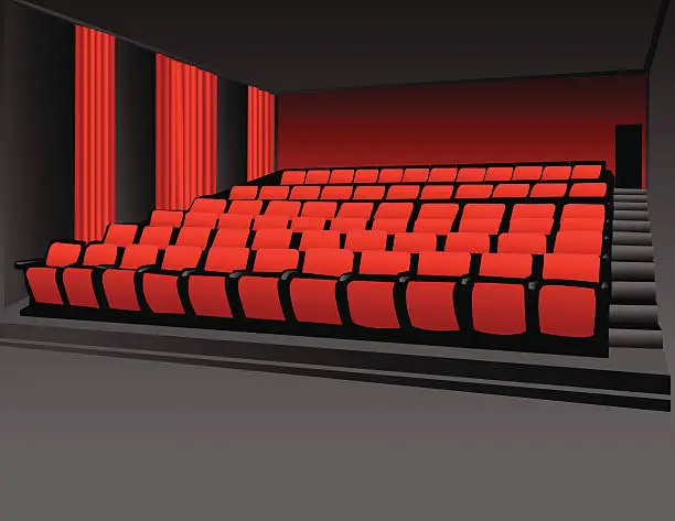 Vector illustration of Movie Theater