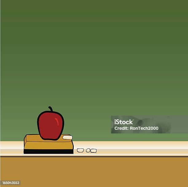 Chalkboard E Apple - Arte vetorial de stock e mais imagens de Aprender - Aprender, Borracha - Material de Escritório, Conceito