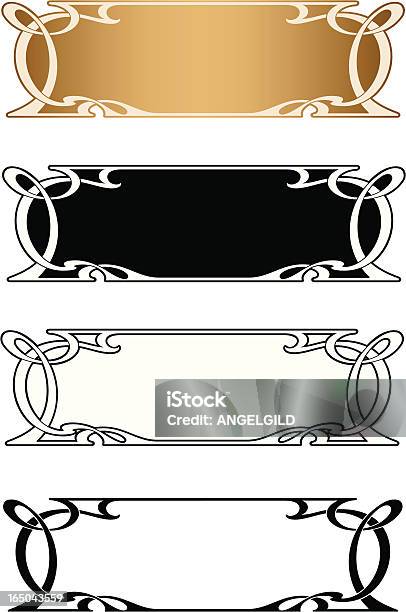 Verzierter Schriftzug Einsätze Stock Vektor Art und mehr Bilder von Bewegung - Bewegung, ClipArt, Dekoration