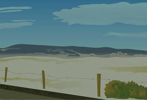 Vector illustration of Desolace (Nevada Desert)