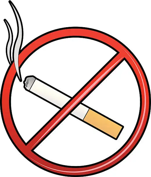 Vector illustration of No Smoking
