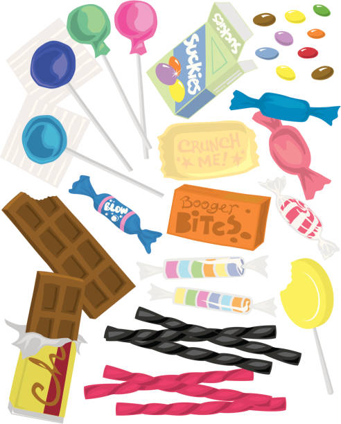 Candy! vector art illustration