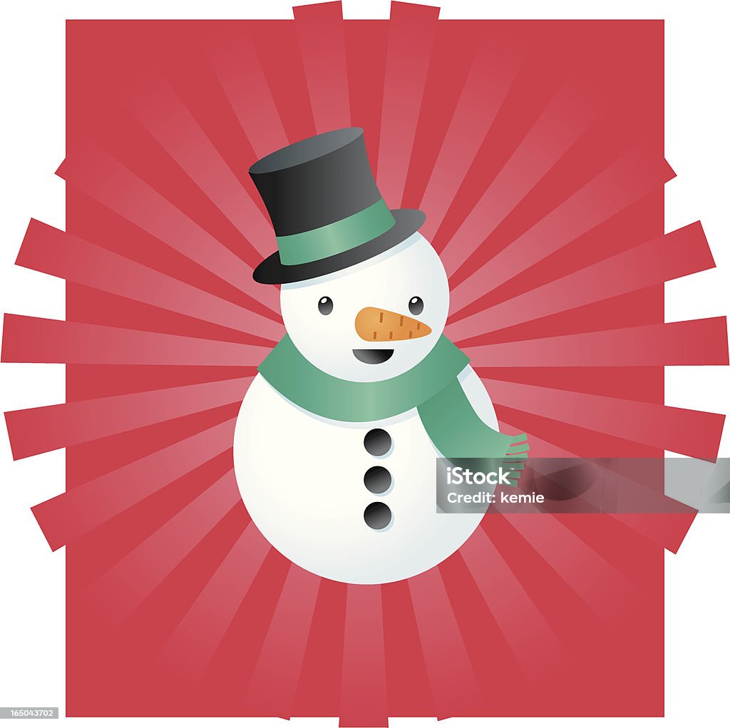 Bonhomme de neige - clipart vectoriel de Bonhomme de neige libre de droits