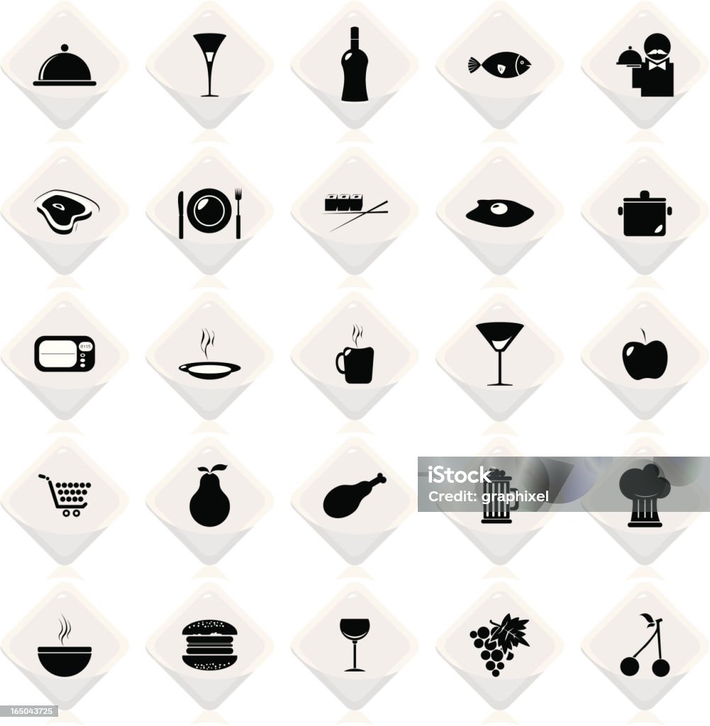 Aliments & boissons White - clipart vectoriel de Alcool libre de droits