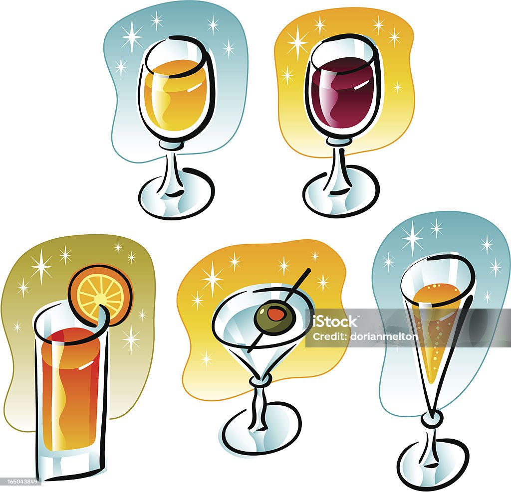 Cocktail - arte vettoriale royalty-free di Alchol