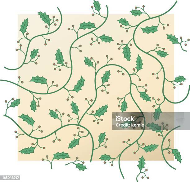 Holly Sfondo - Immagini vettoriali stock e altre immagini di Agrifoglio - Agrifoglio, Decorazione festiva, Decorazione natalizia