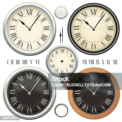 istock Classic Cream Clocks 165043994