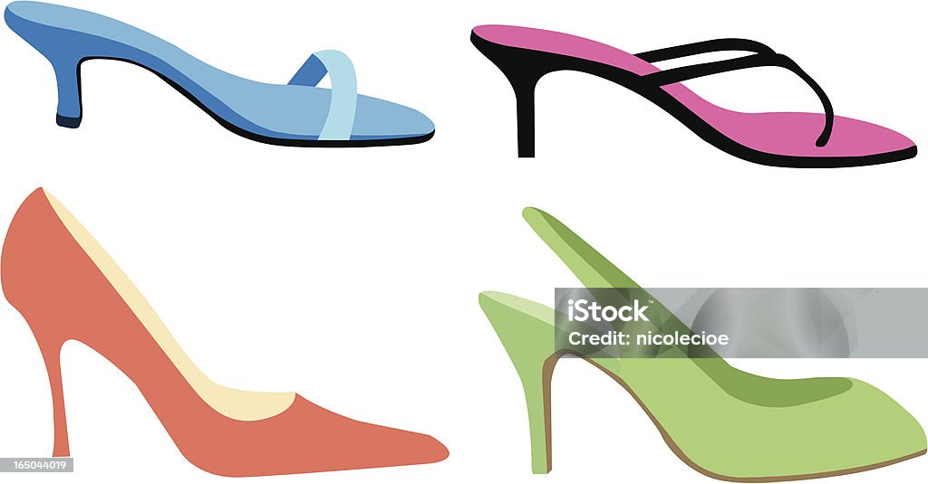 High Heels Women's high heels; also in this series: Kitten Heel stock vector