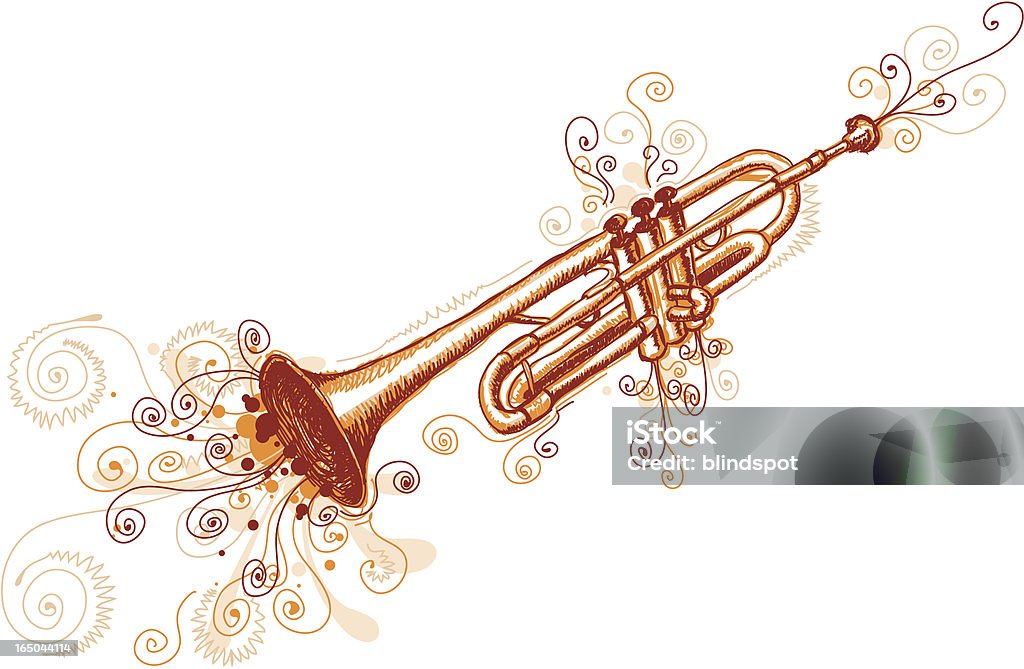 Свободный Trumpet - Векторная графика Диксиленд джаз роялти-фри