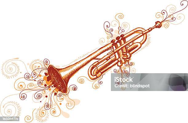 Свободный Trumpet — стоковая векторная графика и другие изображения на тему Диксиленд джаз - Диксиленд джаз, Джаз, Музыкальная труба