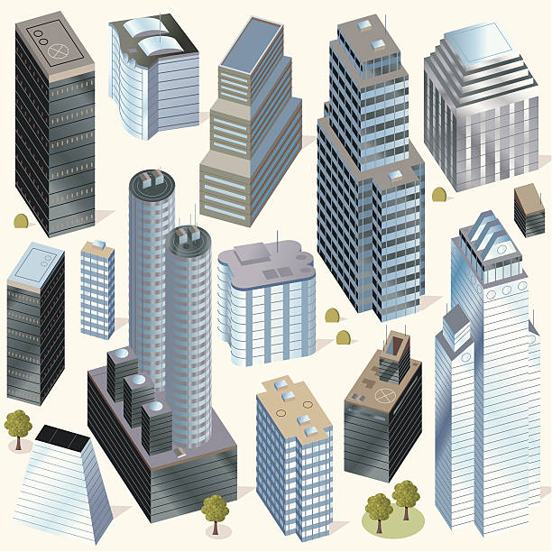 ilustrações, clipart, desenhos animados e ícones de altos edifícios hi - tenament