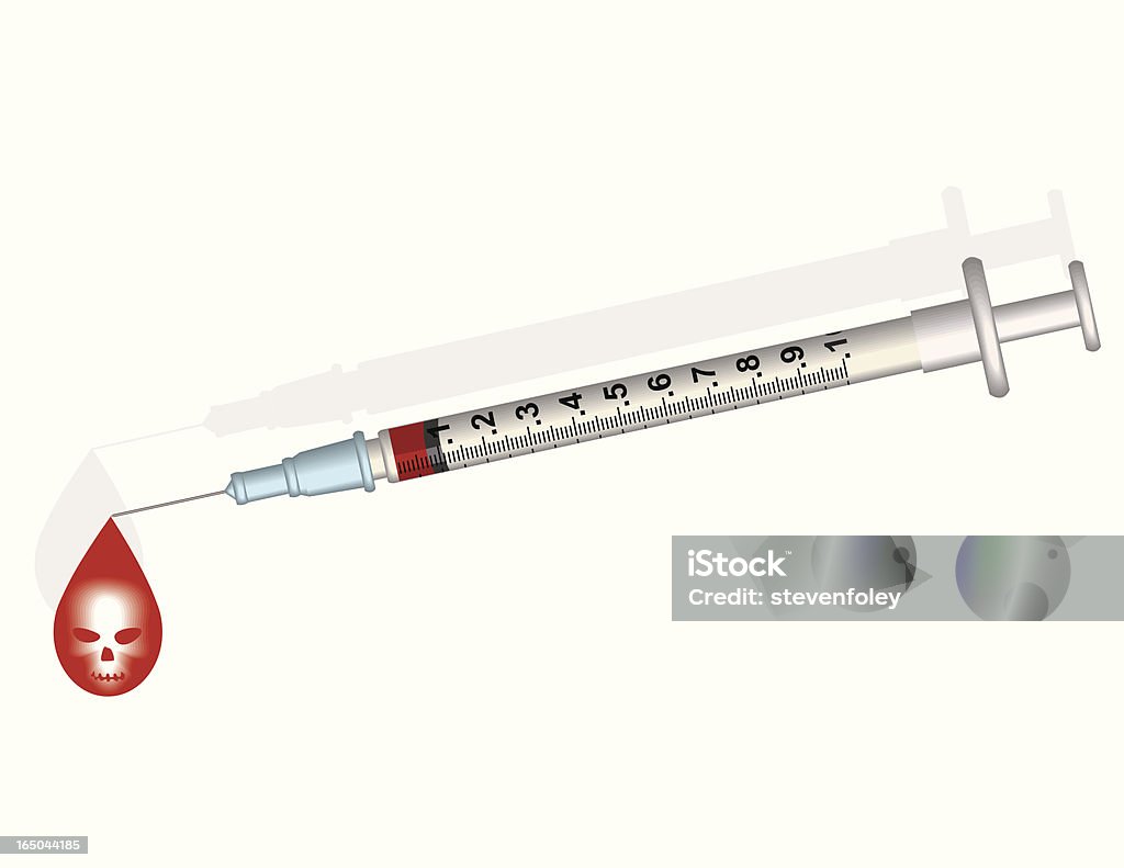 Needle Sharing Stock Illustration - Download Image Now - Poisonous,  Syringe, AIDS - iStock