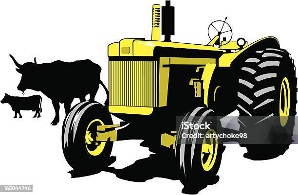 Старый Mcdonald Была Ферма Eieio — стоковая векторная графика и другие изображения на тему Трактор - Трактор, Силуэт, Ферма