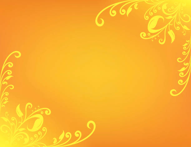 yellow border vector art illustration