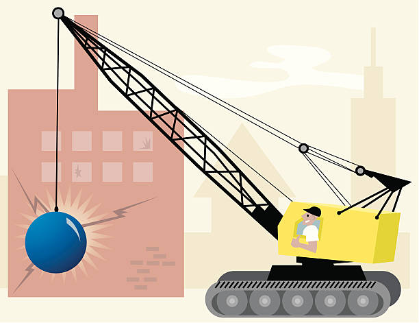 Demolition Man vector art illustration