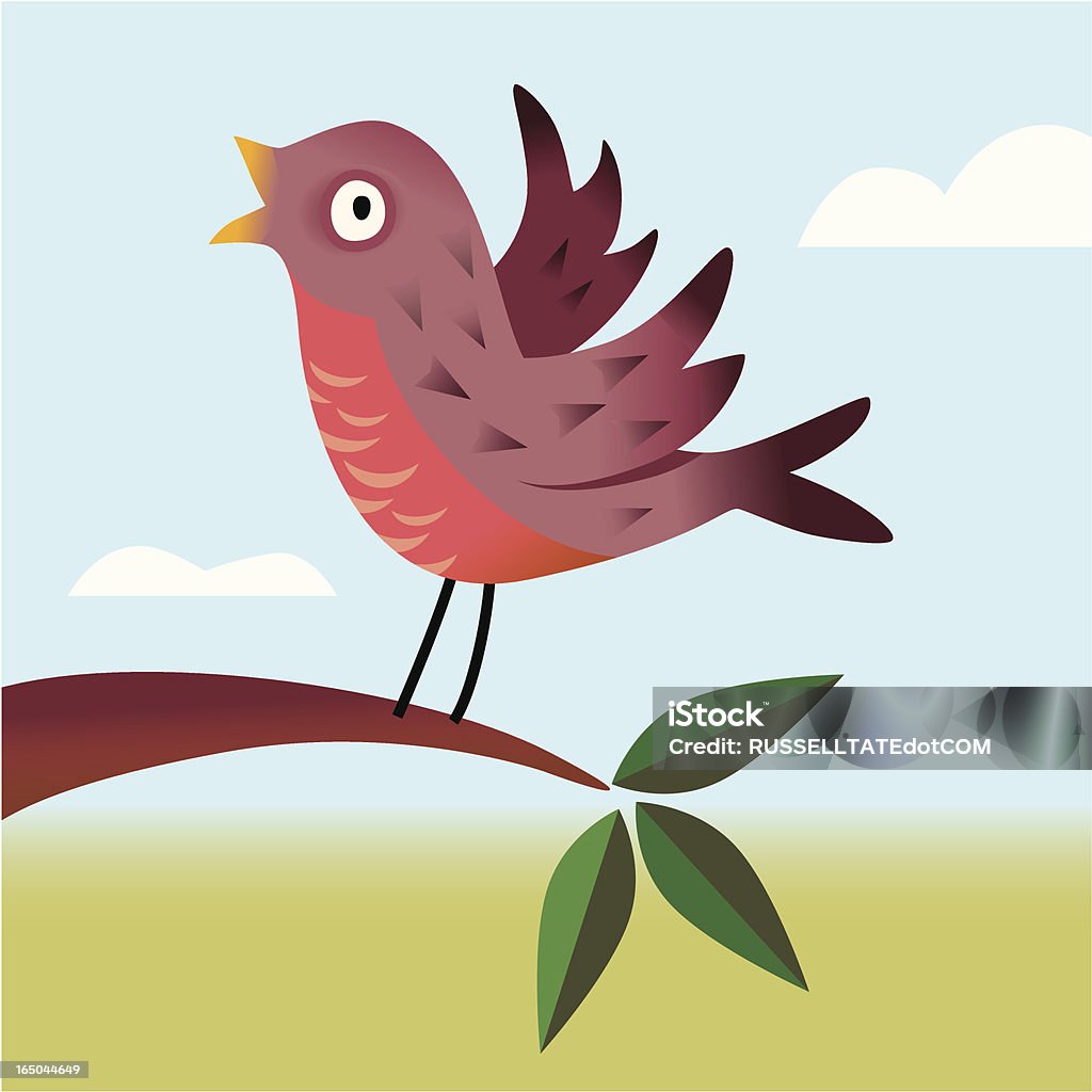 Happy Bird - clipart vectoriel de Adolescence libre de droits