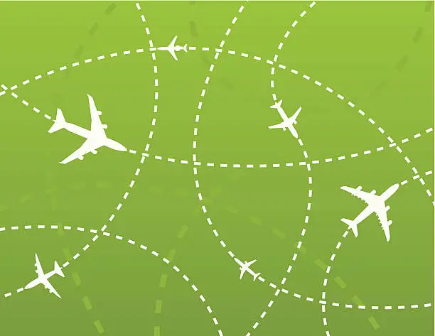 Vector illustration of Travel Planes