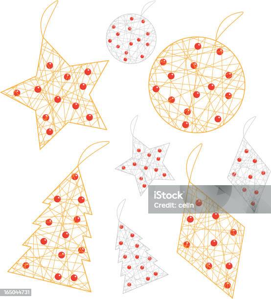 Ilustración de Decoración De Navidad y más Vectores Libres de Derechos de Abalorio - Abalorio, Adorno, Adorno de navidad