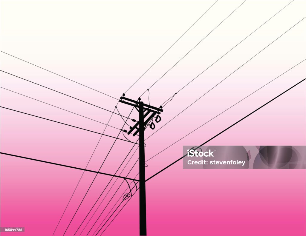 Powerlines - Grafika wektorowa royalty-free (Grafika wektorowa)