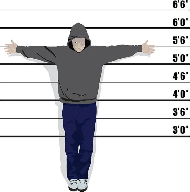 Vector illustration of Usual Suspect - Vector