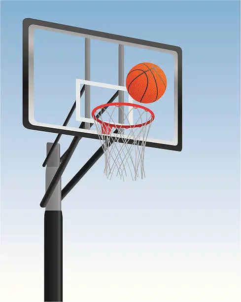 Vector illustration of Basketball hoop