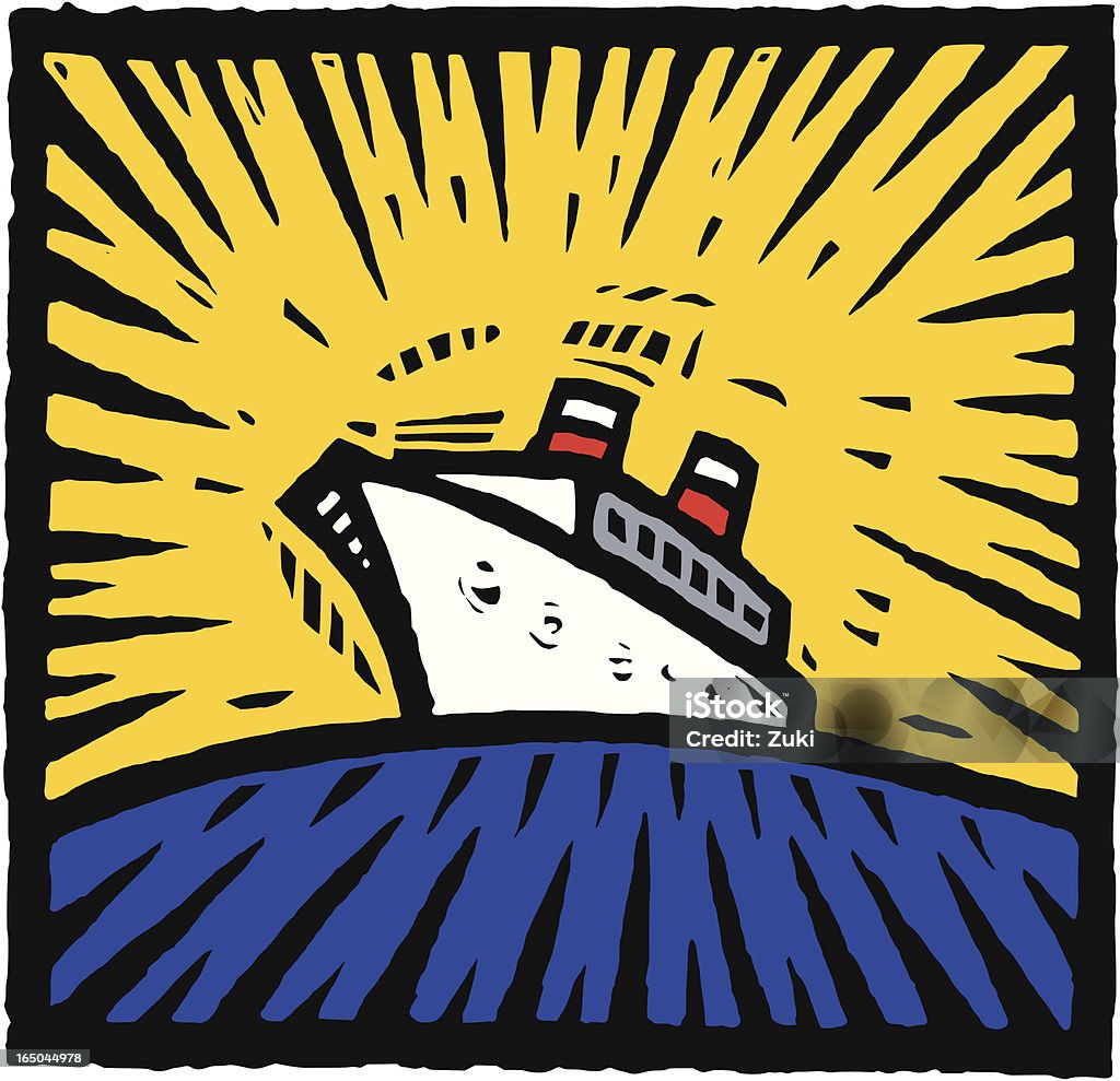 Cruise Kreuzfahrtschiff - Lizenzfrei Illustration Vektorgrafik