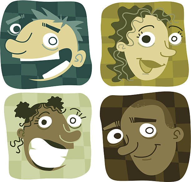 Some Funny Faces Stock Illustration - Download Image Now - Adult, African  Ethnicity, Art And Craft - iStock