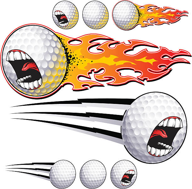 Golf krzyki – artystyczna grafika wektorowa