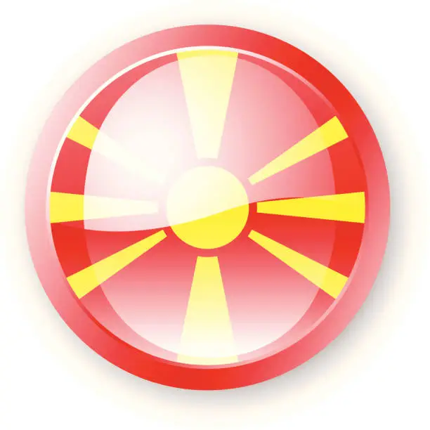 Vector illustration of Macedonia Flag Icon