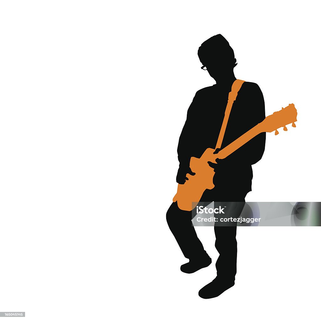 Rock Guitarrista (ilustração vetorial - Vetor de Arte, Cultura e Espetáculo royalty-free